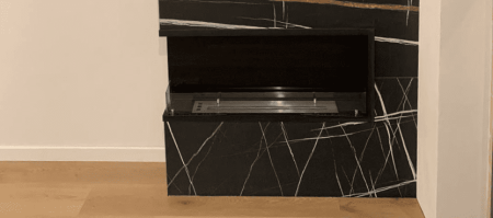 Угловой встраиваемый биокамин Firezo L'angolo Destro 1200