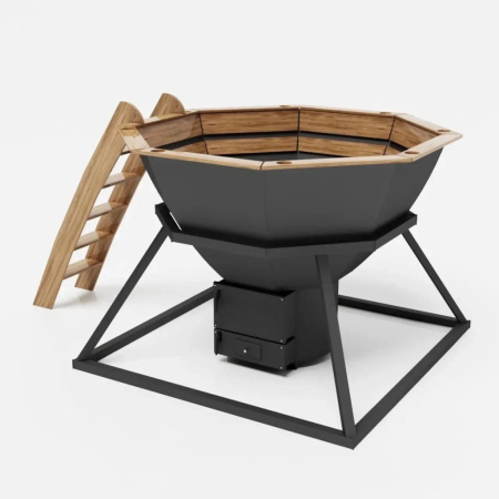 Спачан банный чан черный металл 1800мм